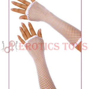 Código: 32 Long Fishnet Gloves, White