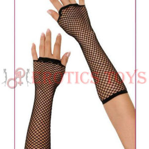 Código: 31 Long Fishnet Gloves, Black