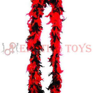 Código: 7 Feather Boa 72” - Red - Black