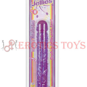 Código: 1614 Crystal Jellies 10" Classic Dildo - Purple