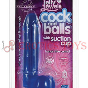 Código: 1622 Jelly Cock w/Suction Cup - Blue