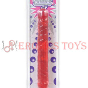 Código: 1802 Cristal Jelly Jr. Double Dong - Red 12”