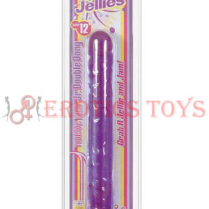 Código: 1803 Crystal Jellies Jr. Double Dong - Purple  12"