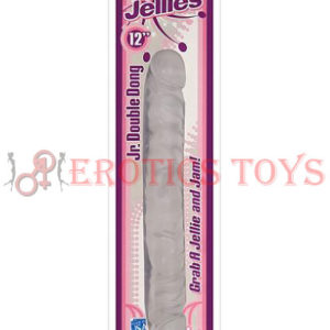 Código: 1804 Crystal Jellies 12" Jr. Double Dong - Clear