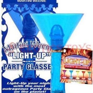 Código: 2401 Martini Weenie Light Up Party Glass Blue