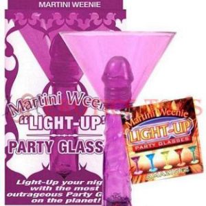 Código: 2402 Martini Weenie Light Up Party Glass Purple