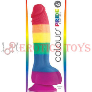 Código: 3097 Colours Pride Edition 6" Dong w/Suction Cup