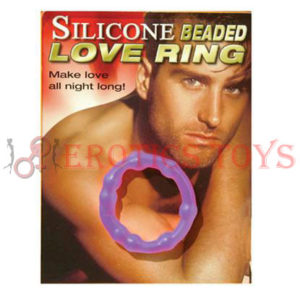 Código: 494 Silicone Beaded Cockring, Purple