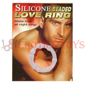Código: 495 Silicone Beaded Cockring, Clear