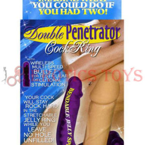 Código: 425 Double Penetrator Cockring - Purple