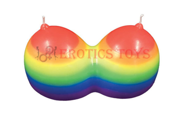 Código: 4949 Jumbo Boobie Rainbow Candle.