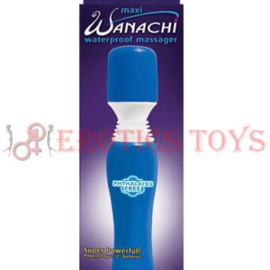 Código: 5521 Maxi Wanachi Waterproof Massager 9" x 1.5" Blue