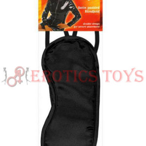 Código: 832 Satin Blindfold, 2 Strap, Black