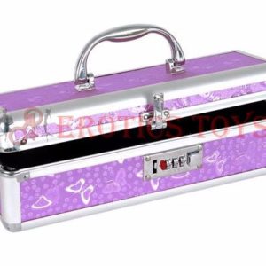 Código: 144 Lockable Vibrator Case - Purple