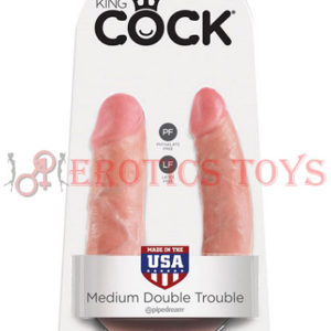 Código: 1813 King Cock Medium Double Trouble - Flesh