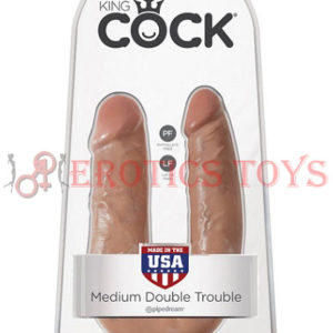 Código: 1814 King Cock U-Shaped Medium Double Trouble - Tan