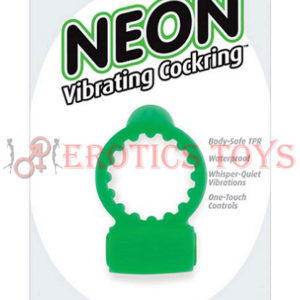 Código: 401 Neon Vibrating Cockring - Green