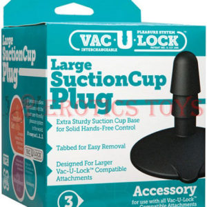 Código: 2315 Vac-U-Lock Large Suction Cup Plug 3.2" - Black
