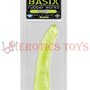 Código: 1625 Basix Rubber Works 7" Slim Dong - Glow in the Dark