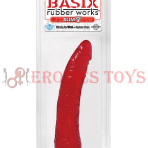 Código: 1628 Basix Rubber Works 7" Slim Dong - Red