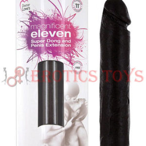 Código: 2314 Magnificent Eleven Super Dong Penis Extension - Black 11"