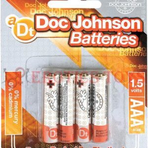 Código: 700 Doc Johnson Batteries - AAA 4 Pack