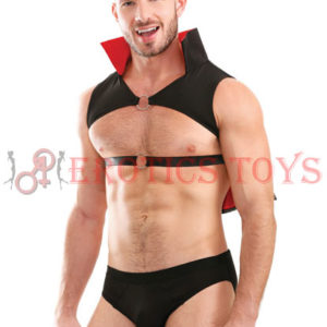 Código: 1794 Men's Play Dragula Harness Cape & Underwear Black  SM-MD-LG