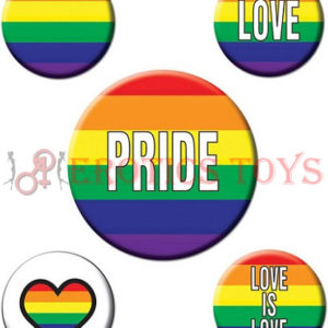 Código: 3040 Rainbow Rainbow Party Buttons