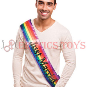 Código: 3034 Rainbow Just Married Sash