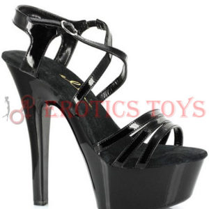 Código: 4712 Ellie Shoes Dreamer 6" Stiletto w/2" Platform Black