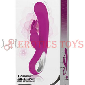 Código: 5244 Pretty Love Webb Bunny Ears Rabbit w/Handle - 12 Function Fuchsia
