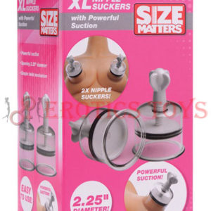 Código: 291 Size Matters XL Nipple Suckers w/Powerful Suction