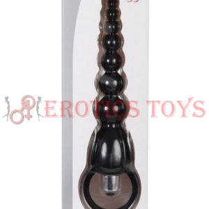 Código: 327 Adam & Eve Vibrating Silicone Anal Beads - Black