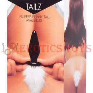 Código: 373 Tailz Fluffer Bunny Tail Glass Anal Plug