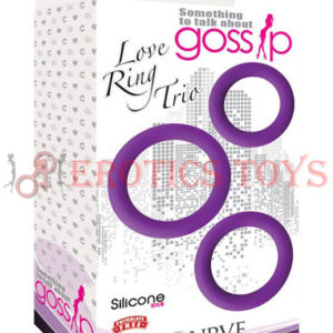 Código: 436 Curve Novelties Gossip Love Ring Trio - Violet