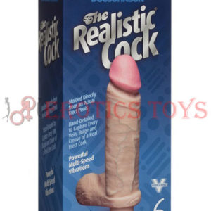 Código: 5087 Vibrating 6" Realistic Cock - Flesh