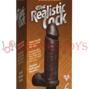 Código: 5088 Vibrating 6" Realistic Cock - Black