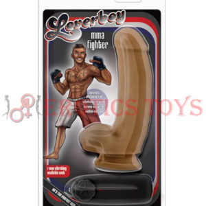 Código: 5084 Blush Loverboy MMA Fighter 7" Vibrating Realistic Cock - Mocha