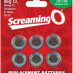 Código: 714 Screaming O AG10 Batteries - Sheet of 6 (BigO ,Octo, BongO,TriO,OMan,BangO)