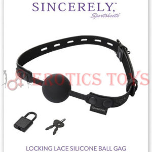 Código: 865 Sincerely Locking Lace Silicone Ball Gag