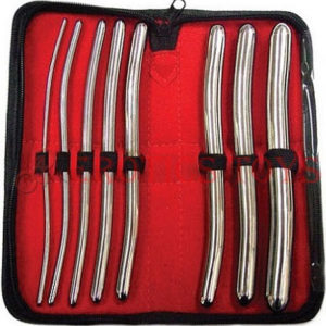 Código: 895 Rouge Stainless Steel Hegar 8 pc Dilator Set
