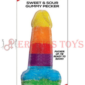 Código: 938 Rainbow Sweet & Sour Jumbo Gummy Cock Pop