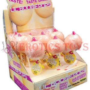 Código: 948 Lil Boobie Pops Boobie Shape Candy Lollipops - Display of 9