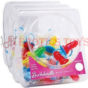 Código: 952 Bachelorette Party Favors Candy Pecker Pacifier Ring - Bowl of 48