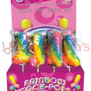 Código: 973 Rainbow Cock Pops - Display of 12