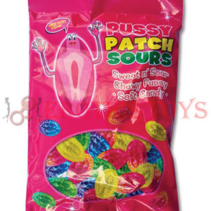 Código: 979 Pussy Patch Sours Candy Display - Asst. Flavors Bag Display of 12