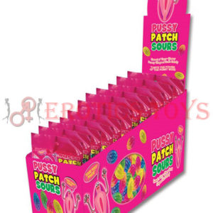 Código: 980 Pussy Patch Sours Candy Display - Asst. Flavors Bag Display of 12