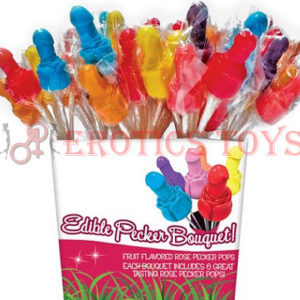 Código: 993 Pecker Candy Bouquet Display - 12 Six Piece Bouquets