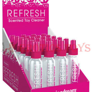 Código: 1092 Refresh Toy Cleaner - 4 oz Strawberry Display of 24