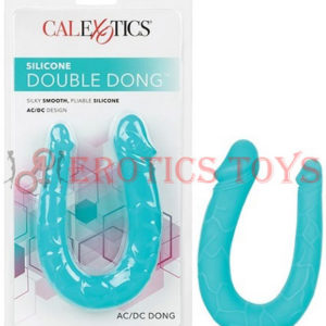 Código: 1805 Silicone Double Dong AC/DC Dong - Teal